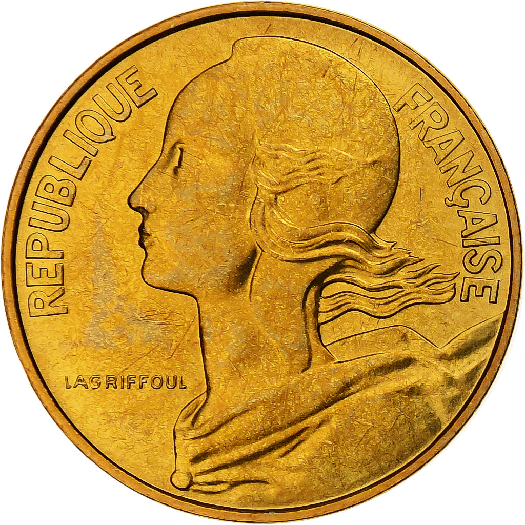 Frankrijk, 10 Centimes, Marianne, 1980, Monnaie de Paris, série FDC