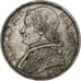 Italy, Pius IX, Scudo, 1853, Rome, Silver, AU(50-53)