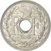 France, 25 Centimes, Lindauer, .1939., Paris, Maillechort, MS(64), Gadoury:381