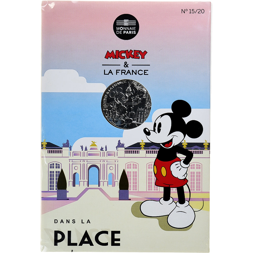 France, 10 Euro, Mickey Dans la place, 2018, Monnaie de Paris, Silver, MS(65-70)