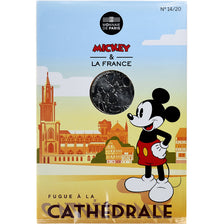 Francja, 10 Euro, Mickey Fugue à la cathédrale, 2018, Monnaie de Paris