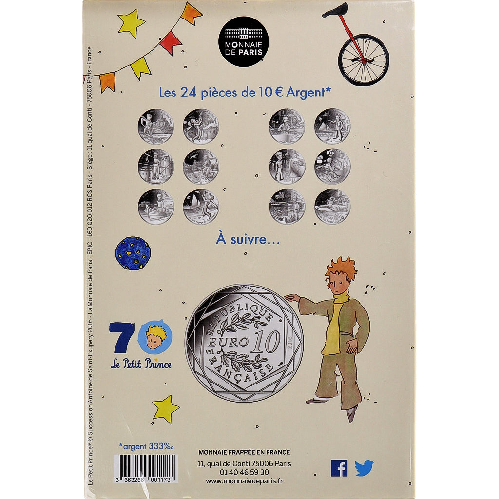 Frankrijk, 10 Euro, Petit Prince Funambule au cirque, 2016, Monnaie de Paris