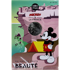 France, 10 Euro, Mickey Balade de toute beauté, 2018, Monnaie de Paris, Silver