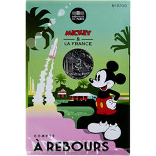 France, 10 Euro, Mickey Compte à rebours, 2018, Monnaie de Paris, Silver