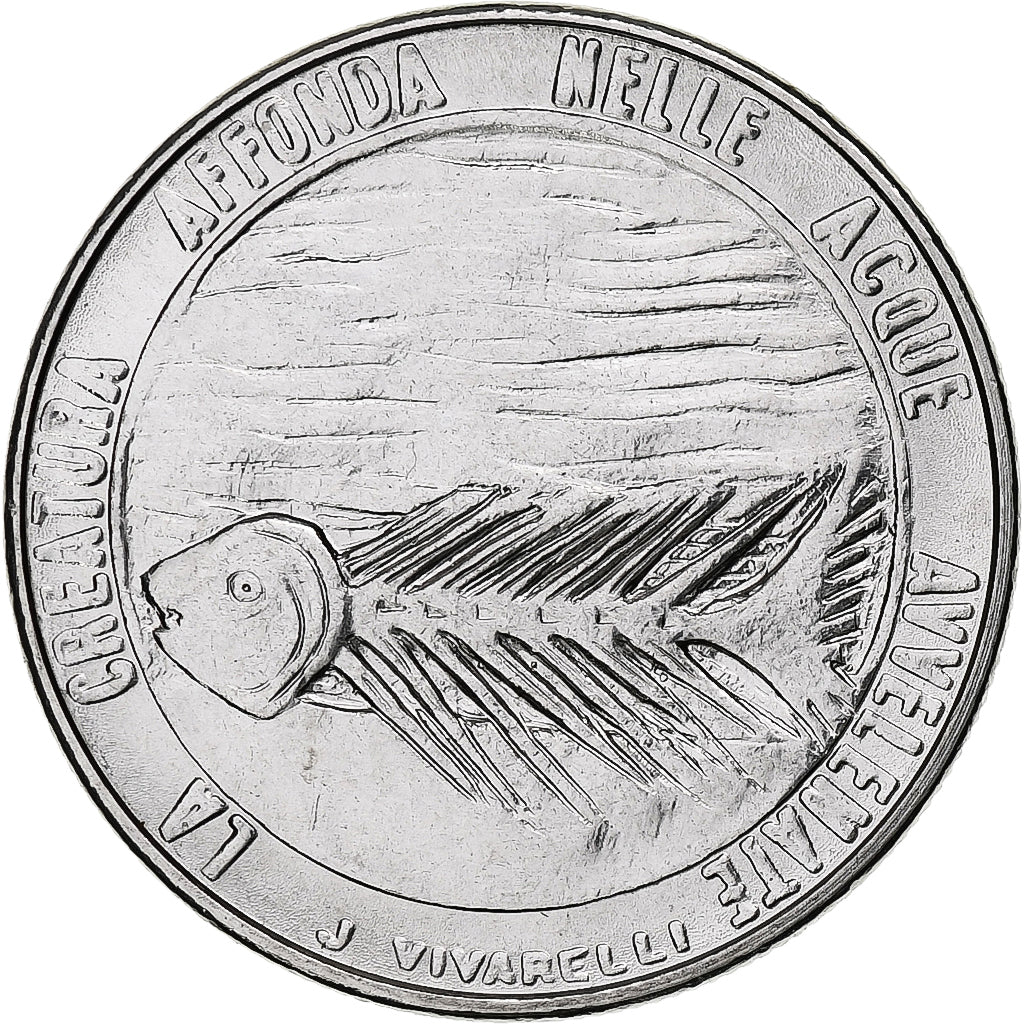 San Marino, 100 Lire, Protection of Nature, 1977, Rome, BU, Acero inoxidable