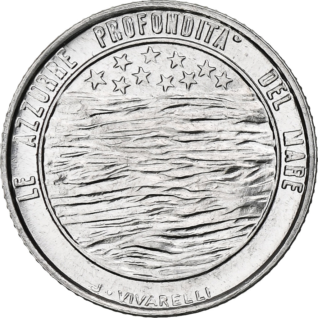 San Marino, 2 Lire, Protection of Nature, 1977, Rome, BU, Aluminio, SC, KM:64