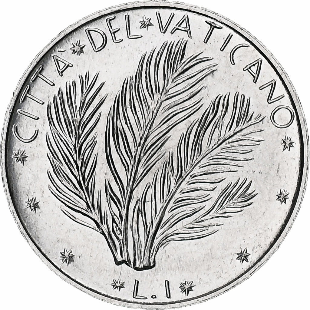 Vatikan, Paul VI, Lira, 1974 / Anno XII, Rome, Aluminium, UNZ, KM:116