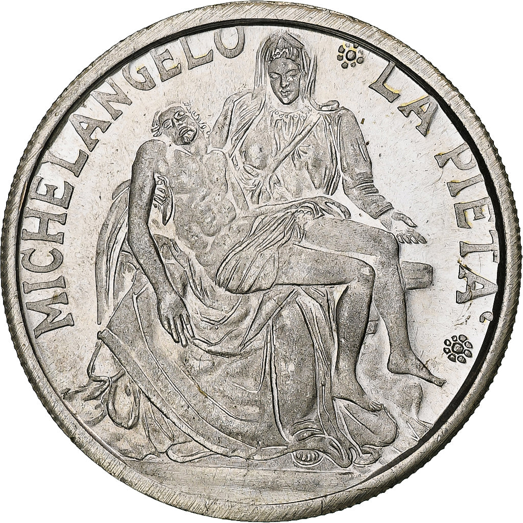 Vatican, Médaille, Jean-Paul II, Michelangelo, La Pietà, Argent, BE, SUP+