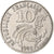 France, 10 Francs, Jimenez, 1986, Pessac, Nickel, AU(55-58), Gadoury:824, KM:959