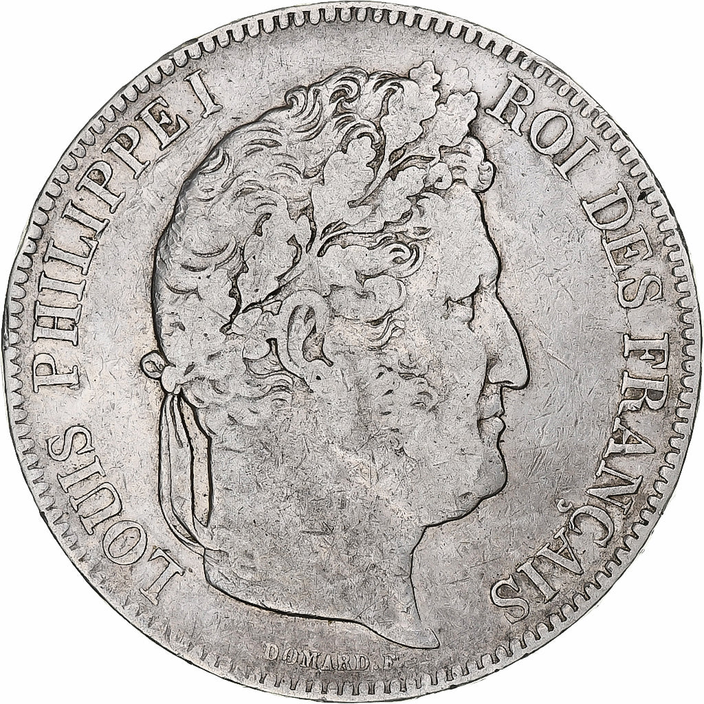 France, Louis-Philippe, 5 Francs, 1843, Lille, Silver, VF(30-35), Gadoury:678
