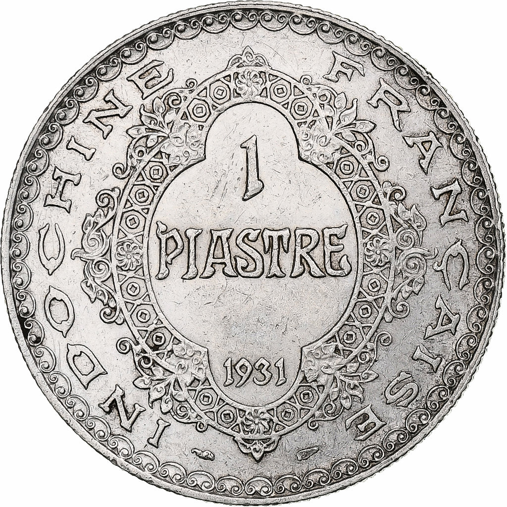 French Indochina, Piastre, 1931, Paris, Silver, AU(50-53), KM:19