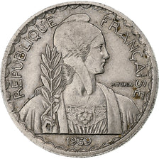 French Indochina, 20 Centimes, 1939, Paris, Magnetic, Nickel, AU(55-58)