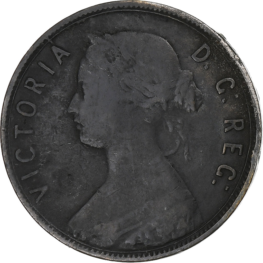 TERRANOVA, Victoria, Cent, 1865, London, Bronce, BC+, KM:1
