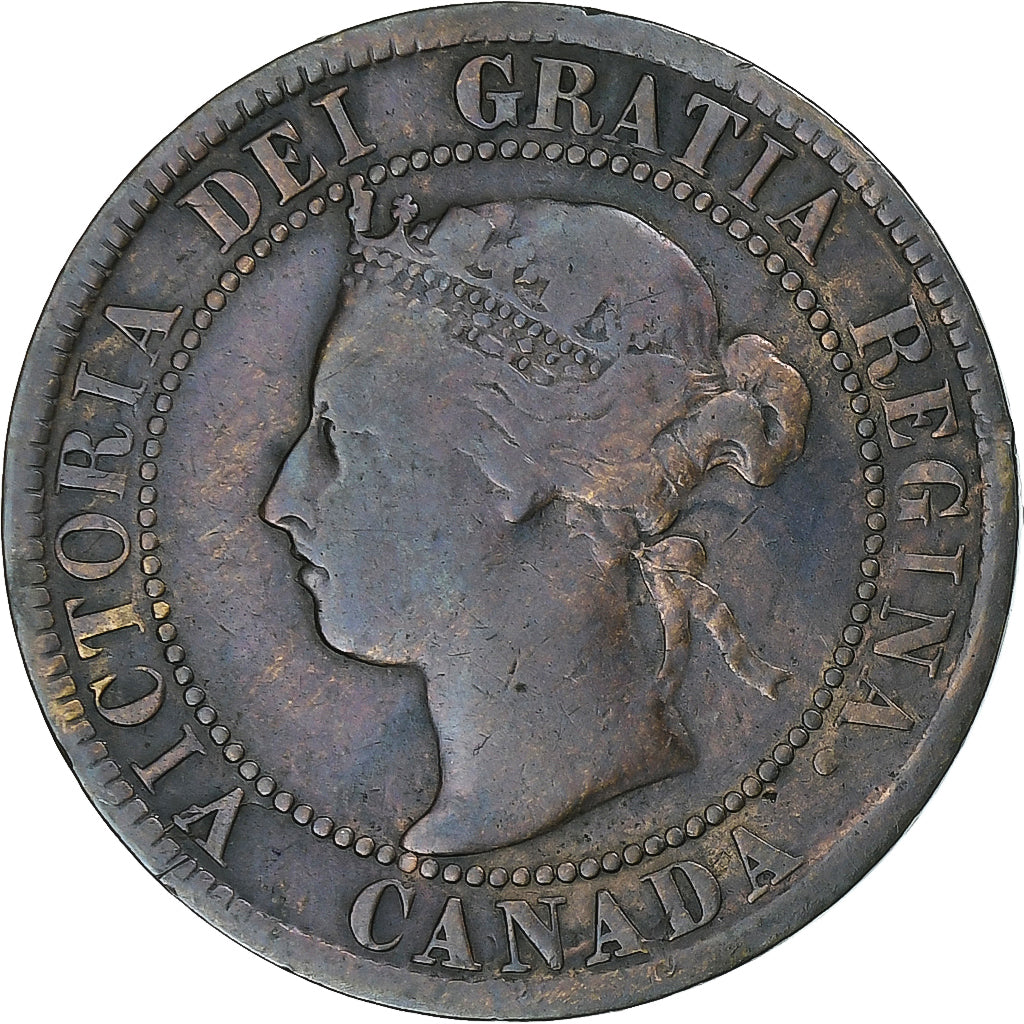 Canadá, Victoria, Cent, 1895, London, Bronce, BC+, KM:7