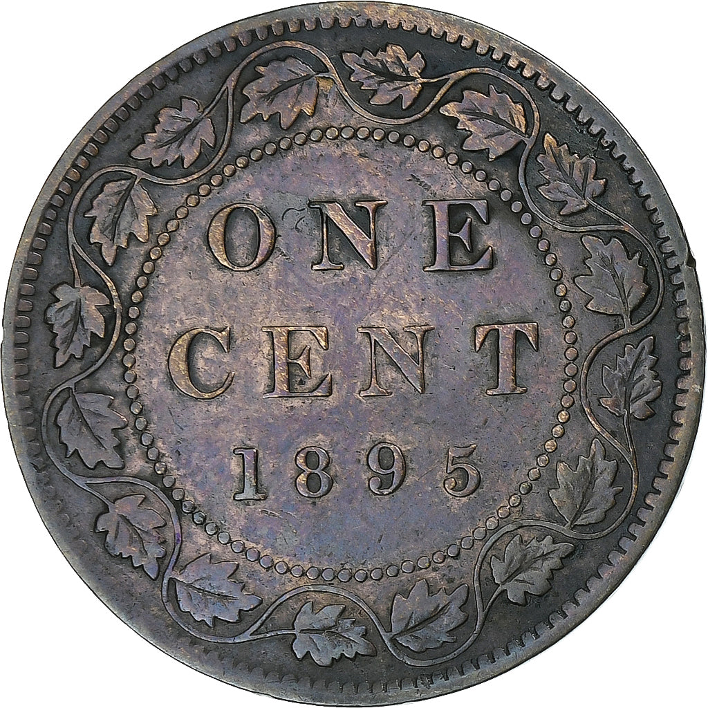 Canadá, Victoria, Cent, 1895, London, Bronce, BC+, KM:7