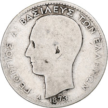 Greece, George I, Drachma, 1873, Paris, Silver, VF(20-25), KM:38