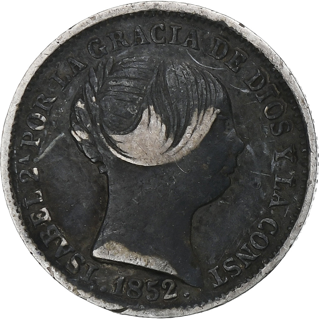 Espagne, Isabel II, Real, 1852, Madrid, Argent, TTB, KM:598.2