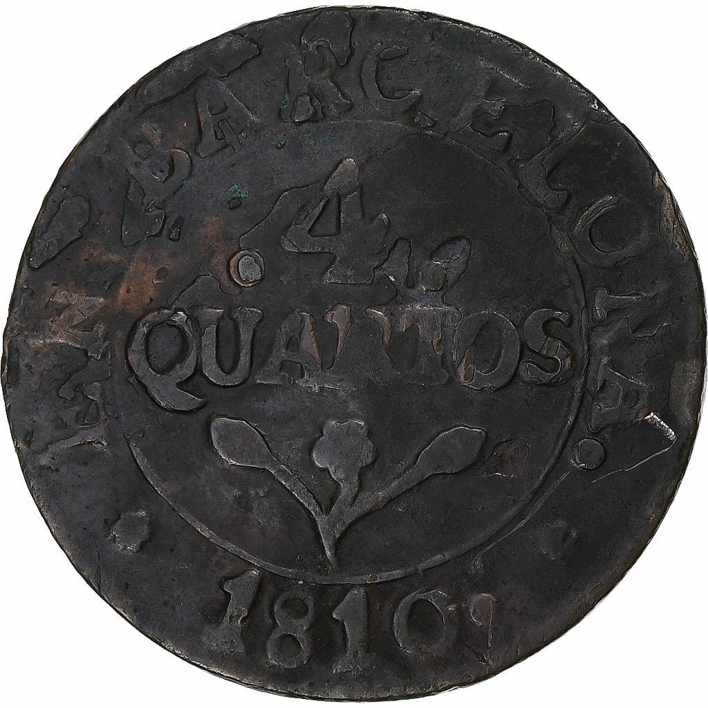 Spagna, Principality of Catalonia, Joseph (Jose) Napolean, 4 Quartos, 1810