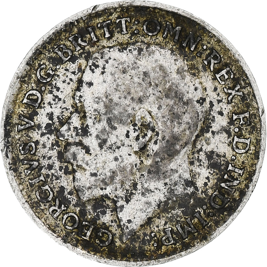 Verenigd Koninkrijk, George V, 3 Pence, 1917, London, Zilver, ZF, Spink:4015