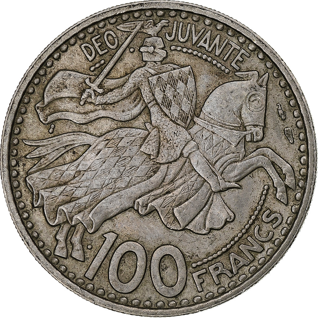 Monaco, Rainier III, 100 Francs, 1950, Monnaie de Paris, Rame-nichel, BB+