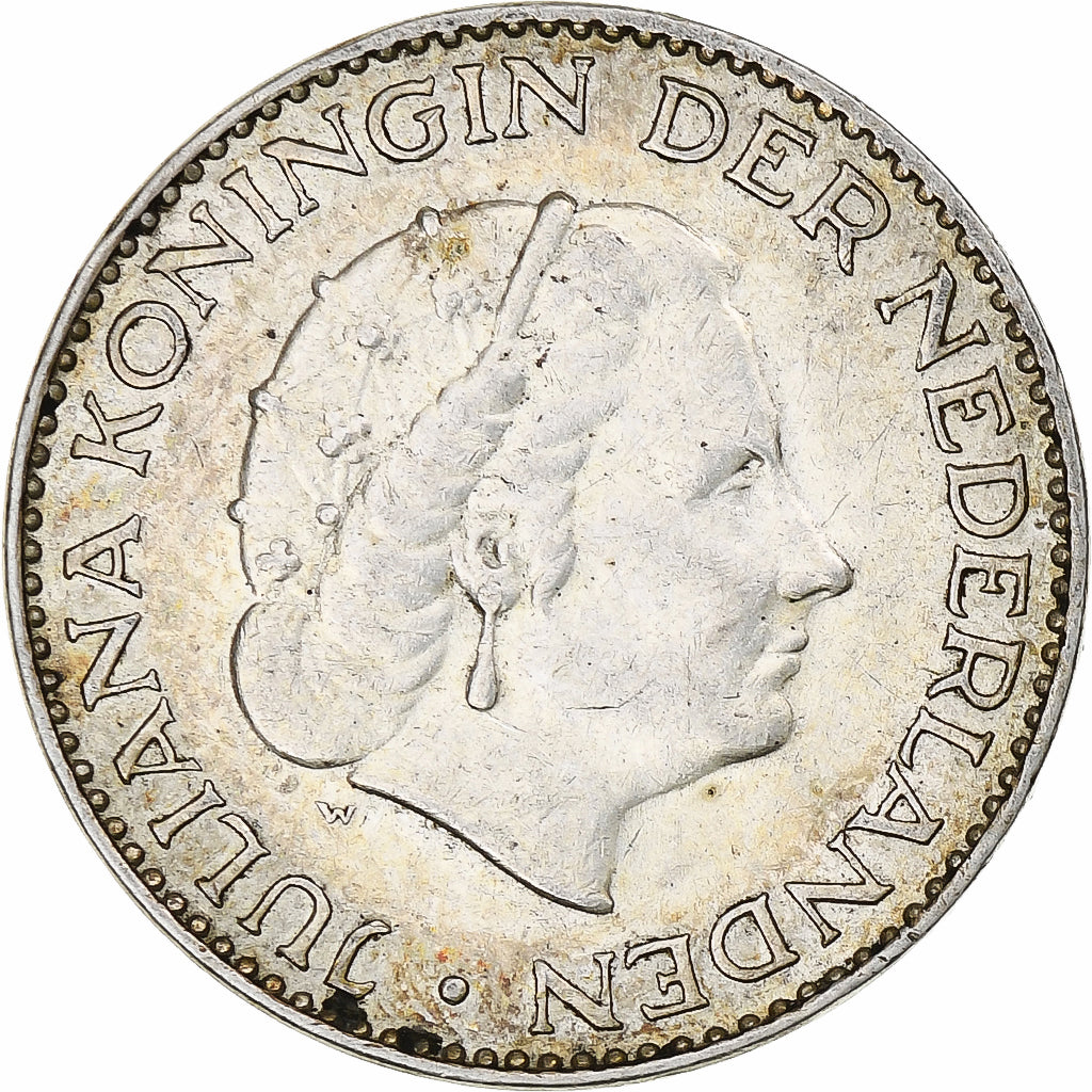 Pays-Bas, Juliana, Gulden, 1957, Utrecht, Argent, SUP, KM:184