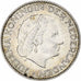 Netherlands, Juliana, Gulden, 1957, Utrecht, Silver, AU(55-58), KM:184