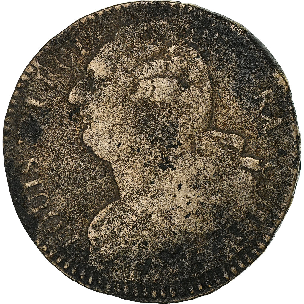 France, Louis XVI, 2 sols François, 1792 / AN 4, Paris, Métal de cloche