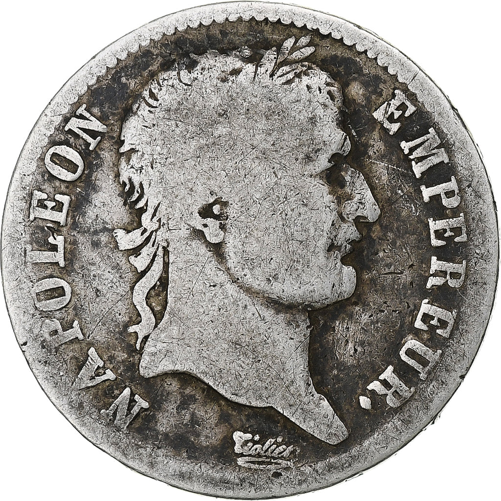 Francia, Napoleon I, Franc, 1809, Paris, Argento, MB, Gadoury:446, KM:692.1