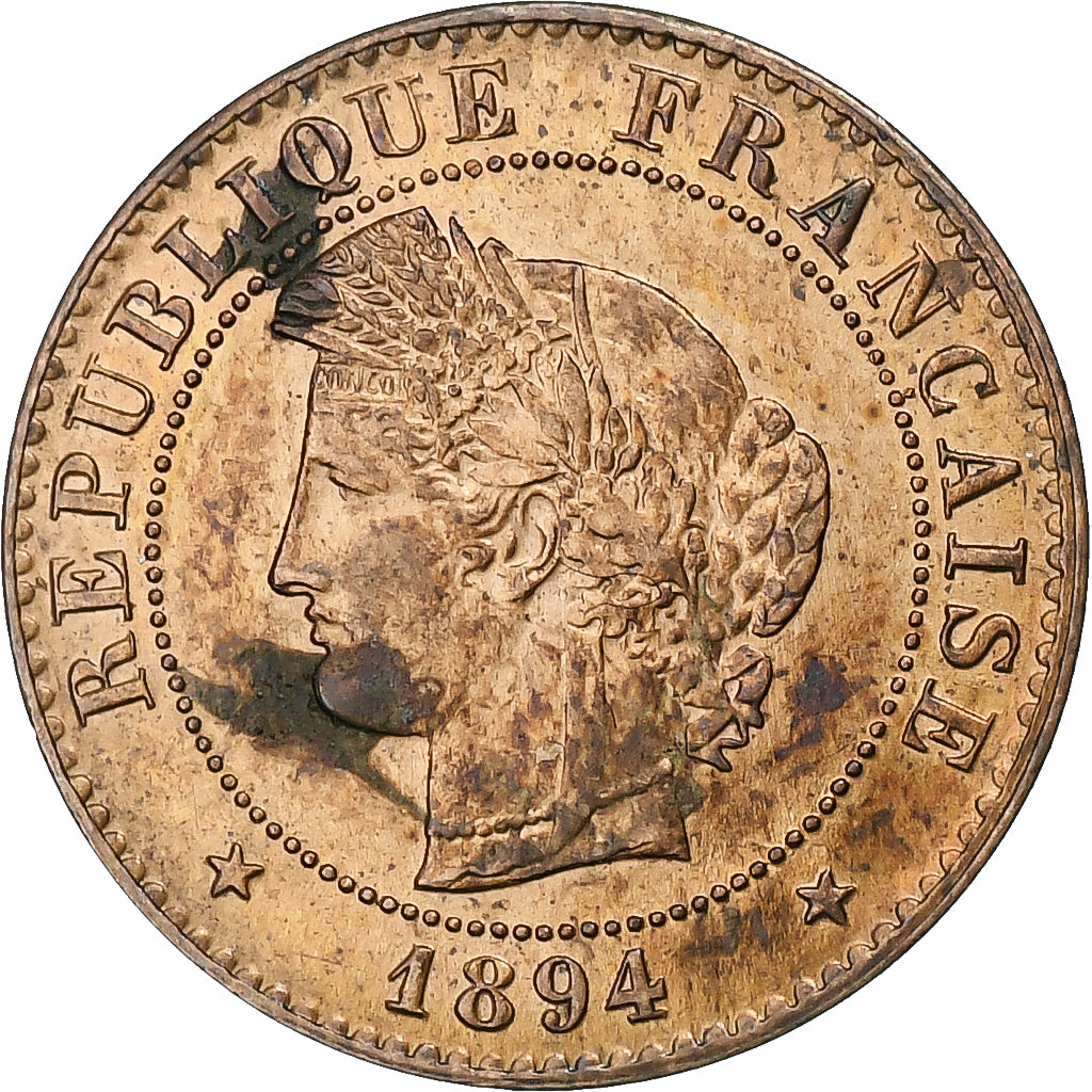 Francia, Centime, Cérès, 1894, Paris, Bronzo, BB+, Gadoury:88, KM:826.1