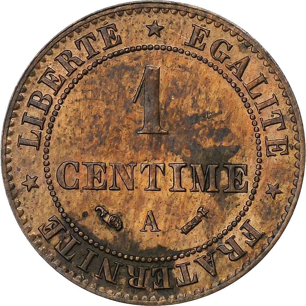 Francia, Centime, Cérès, 1894, Paris, Bronzo, BB+, Gadoury:88, KM:826.1