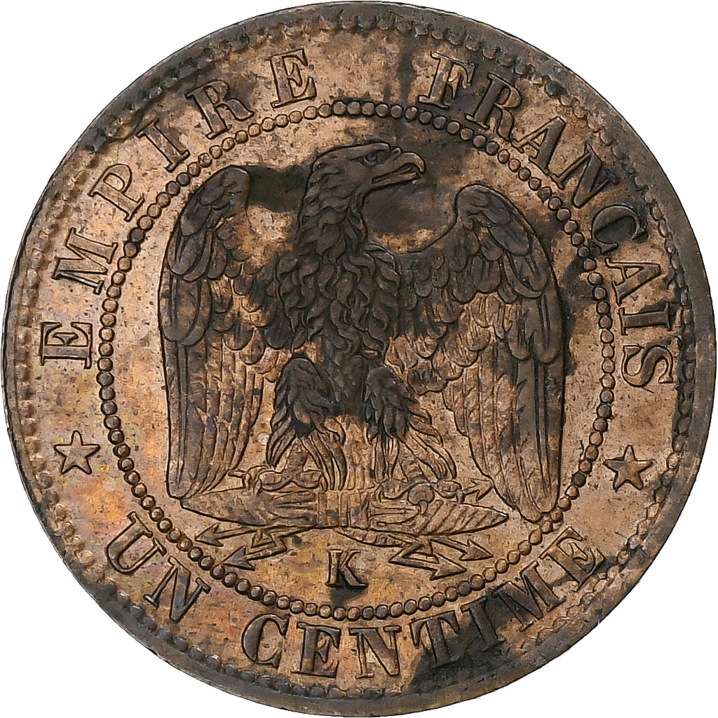 France, Napoleon III, Centime, 1862, Bordeaux, Bronze, EF(40-45), KM:795.3