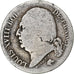 Francia, Louis XVIII, 2 Francs, 1816, Perpignan, Plata, BC+, Gadoury:513