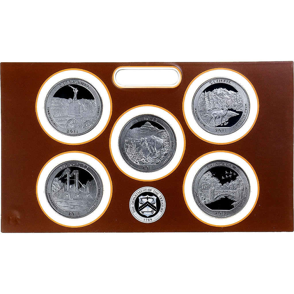 United States, Quarters set, America The Beautiful, 2011, San Francisco, Proof