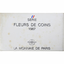 France, Coffret 1 c. à 100 frs., 1987, Monnaie de Paris, FDC, MS(65-70)