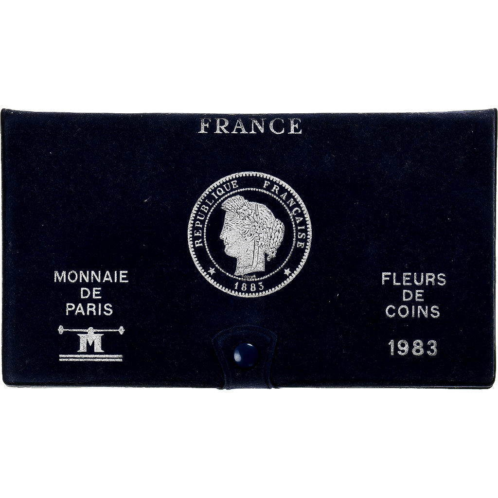 France, Coffret 1 c. à 100 frs., 1983, Monnaie de Paris, FDC, MS(65-70)