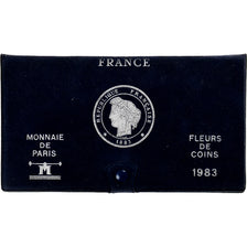 France, Coffret 1 c. à 100 frs., 1983, Monnaie de Paris, FDC, MS(65-70)