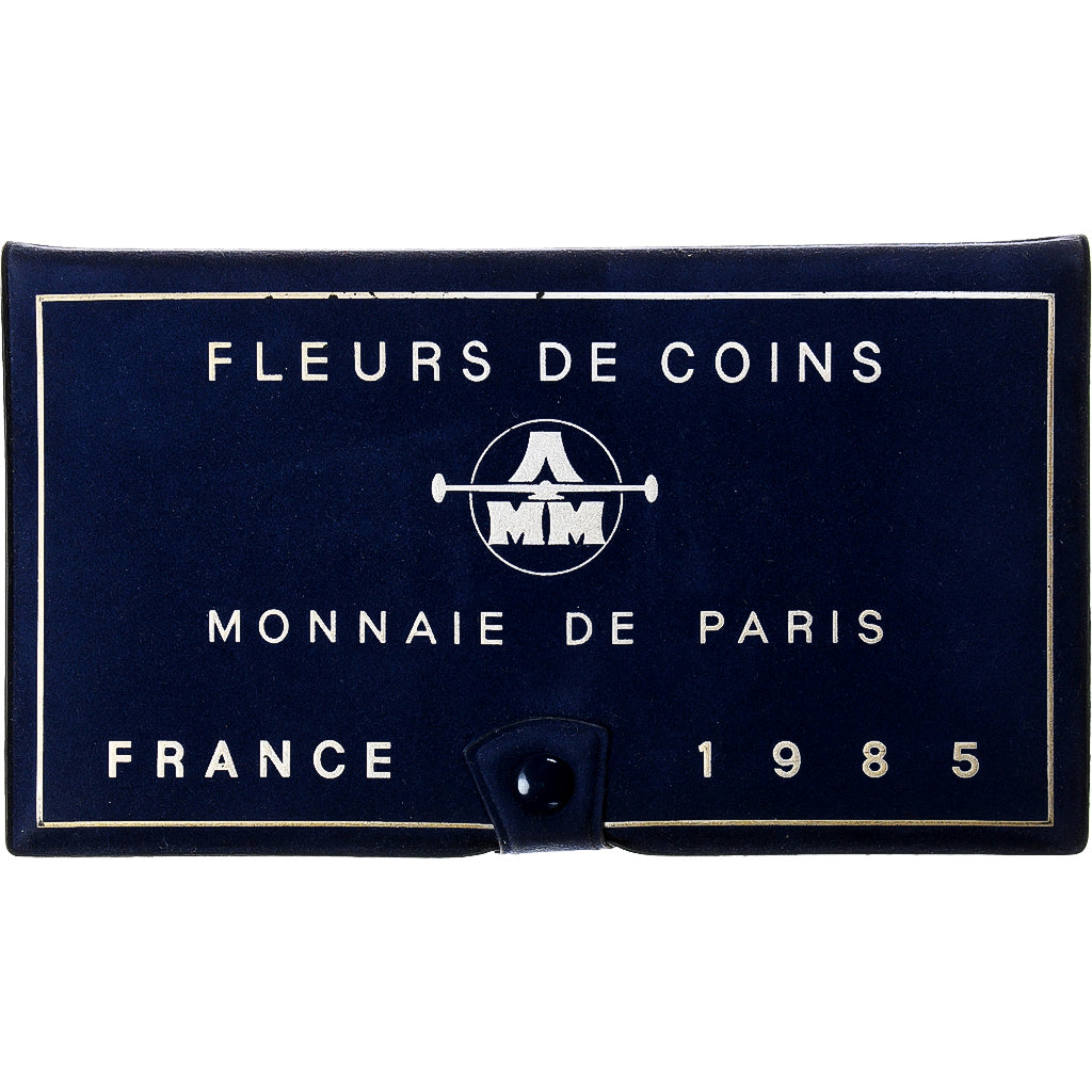 France, Coffret 1 c. à 100 frs., 1985, Monnaie de Paris, FDC, MS(65-70)