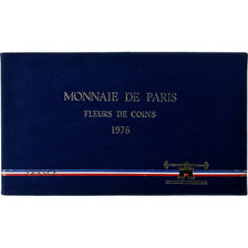 France, Coffret 1 c. à 50 frs., 1976, Monnaie de Paris, FDC, MS(65-70)