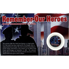 United States, Quarter, Remember our heroes, 2001, Morgan mint, Colourized