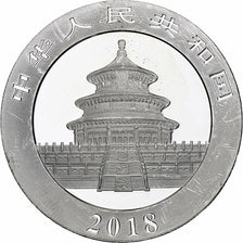 Chine, 10 Yüan, 1 oz, Panda, Bullion, 2018, BE, Argent, SPL, KM:2410