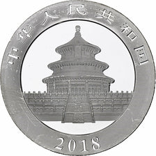Cina, 10 Yüan, 1 oz, Panda, Bullion, 2018, FS, Argento, SPL, KM:2410