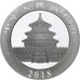 China, 10 Yüan, 1 oz, Panda, Bullion, 2018, Proof, Silver, MS(63), KM:2410