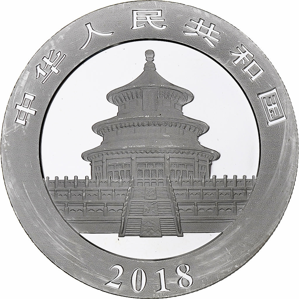 Cina, 10 Yüan, 1 oz, Panda, Bullion, 2018, FS, Argento, SPL, KM:2410