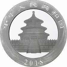 Cina, 10 Yüan, 1 oz, Panda, Bullion, 2018, FS, Argento, SPL, KM:2410