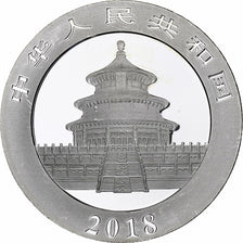 China, 10 Yüan, 1 oz, Panda, Bullion, 2018, PP, Silber, UNZ, KM:2410