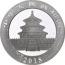 Cina, 10 Yüan, 1 oz, Panda, Bullion, 2018, FS, Argento, SPL, KM:2410