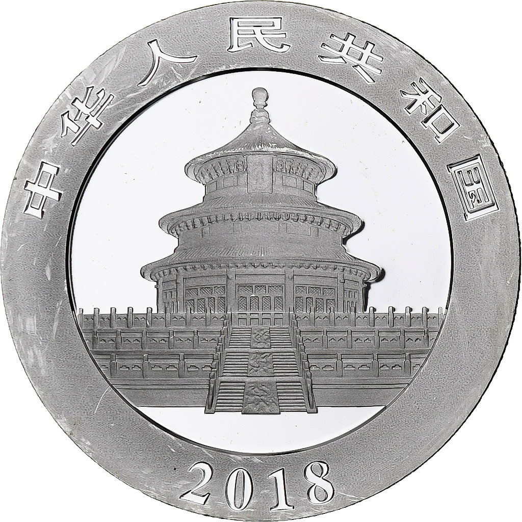 Cina, 10 Yüan, 1 oz, Panda, Bullion, 2018, FS, Argento, SPL, KM:2410