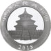 China, 10 Yüan, 1 oz, Panda, Bullion, 2018, Proof, Silver, MS(63), KM:2410