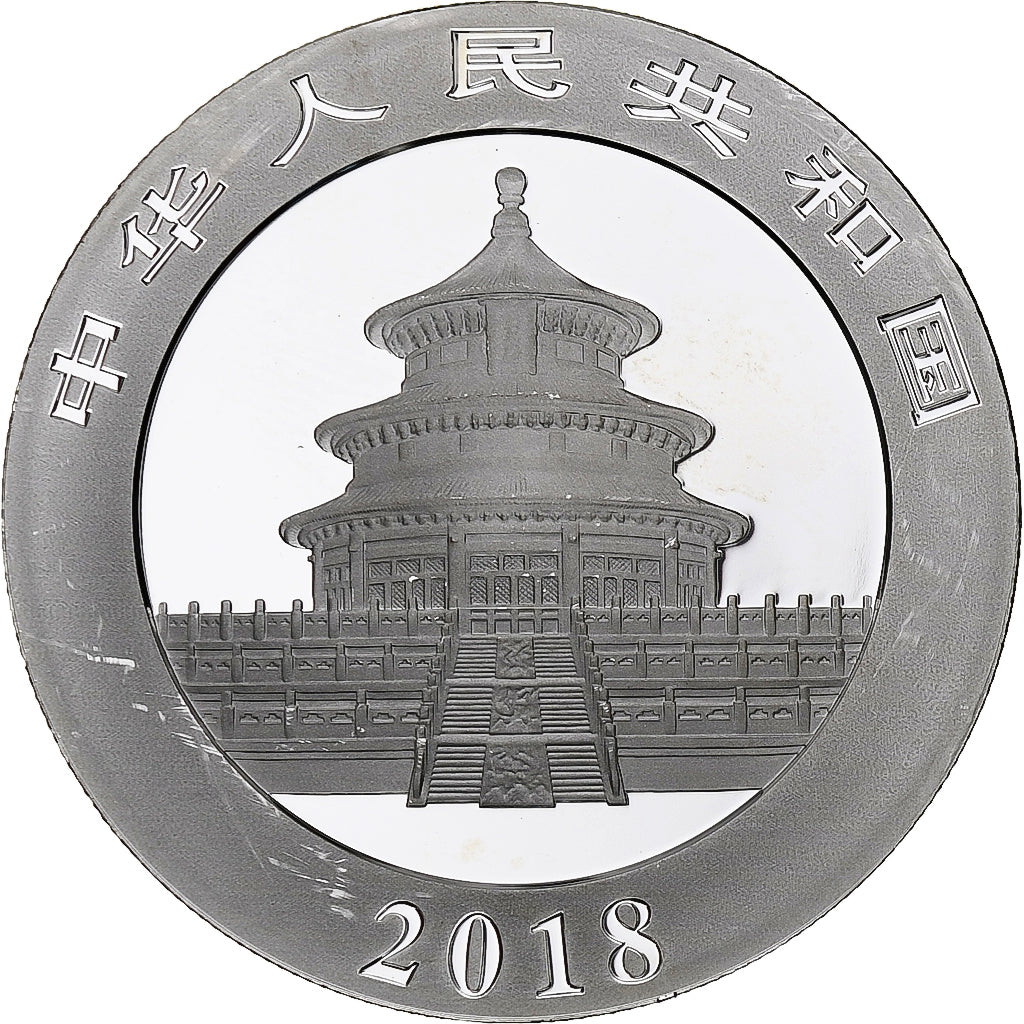 Cina, 10 Yüan, 1 oz, Panda, Bullion, 2018, FS, Argento, SPL, KM:2410