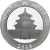 China, 10 Yüan, 1 oz, Panda, Bullion, 2018, Proof, Silver, MS(63), KM:2410